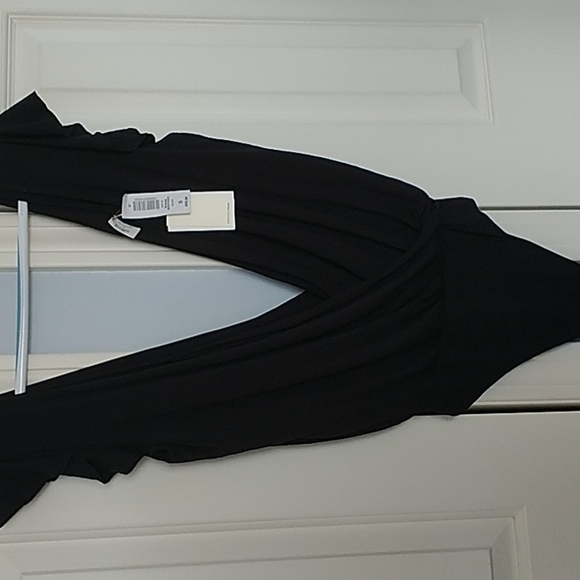 Wilfred Nuage Bodysuit Black V Neck Ruffles Sz S - Picture 5 of 7